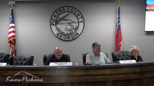 Pickens County Board Advances Water Supply Partnership with LJ Gilmore Water Authority
