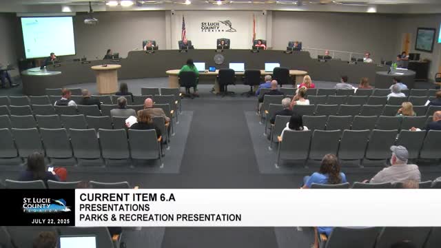 St. Lucie County proclaims July 2025 Parks and Recreation Month, Parks & Rec highlights department accomplishments