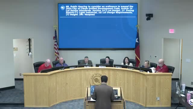 Council hears proposal to raise allowable building height in Muir District to 150 feet to accommodate automated industrial facilities