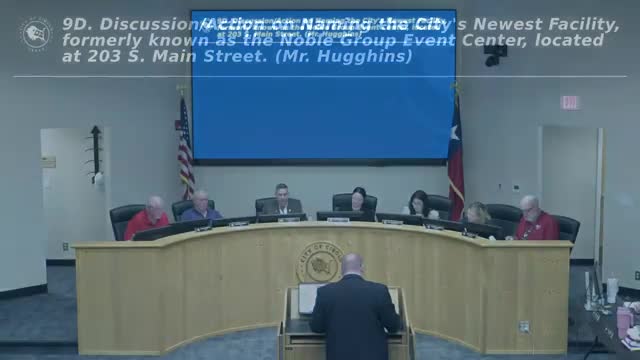 Council names former Noble Group Event Center the Cibolo Community Center and outlines rental hours and rules