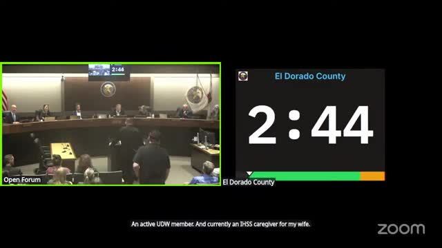 IHSS Caregivers Urge El Dorado County Board to Raise Hourly Wages Above $17
