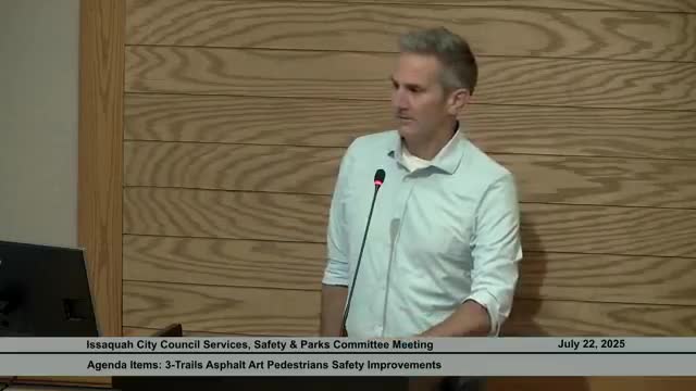 City to install asphalt-art scramble at Gilman Boulevard to improve trail crossings