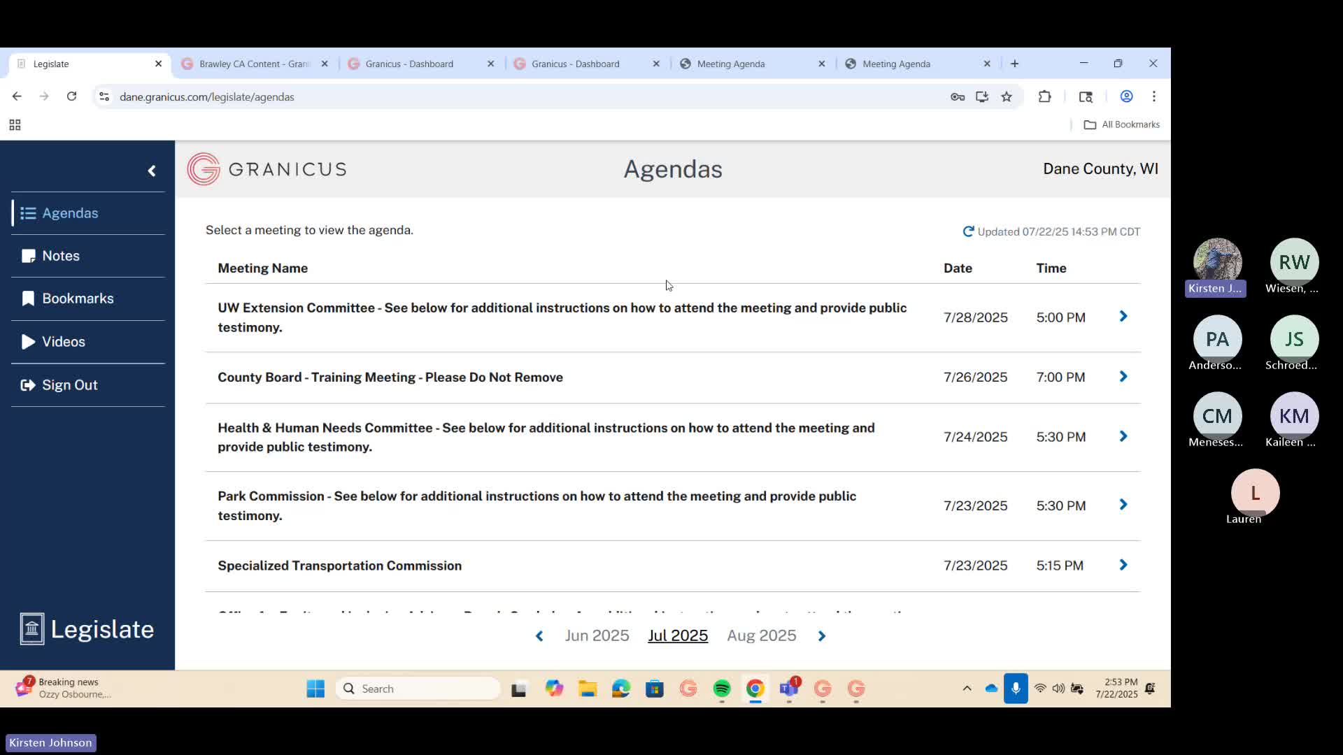 New Web-Based Application Enhances Accessibility of Meeting Agendas