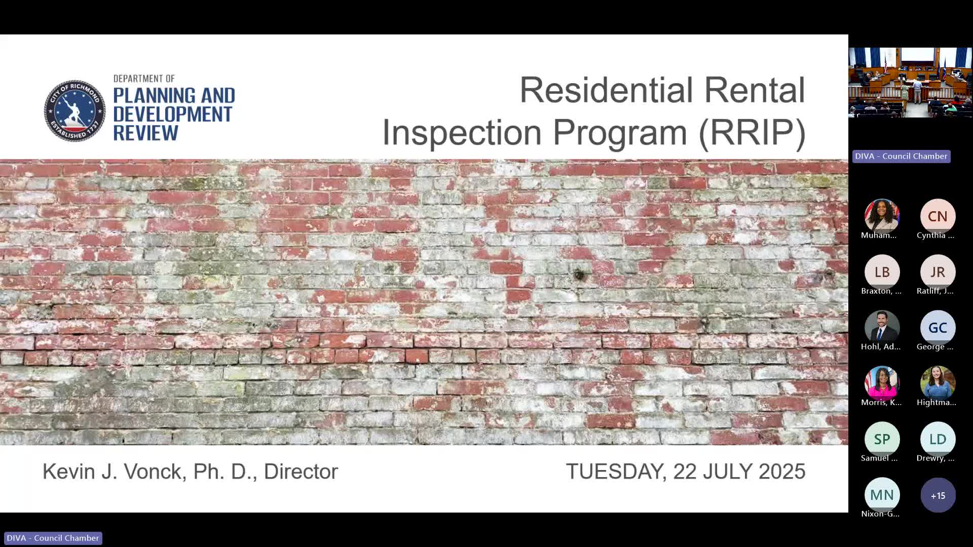 City Council Considers Establishment of Residential Rental Inspection Program