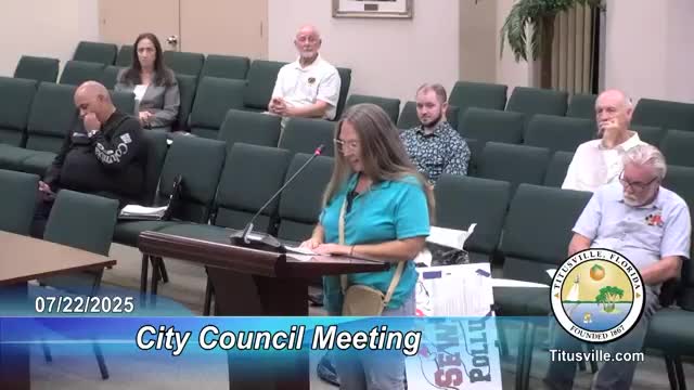 Titusville Council Faces Criticism Over Water Issues and Missing Public Records