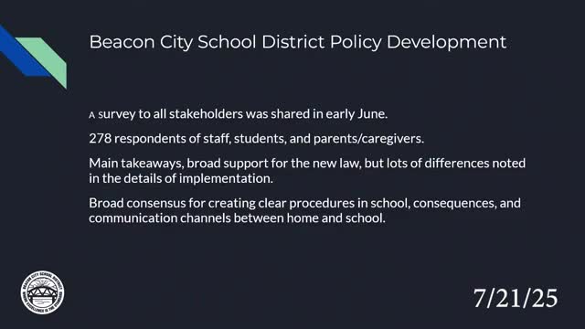 School District Engages Community on New Cell Phone Policy Feedback
