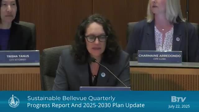 Bellevue City Council reviews sustainable plan progress and sets ambitious climate goals