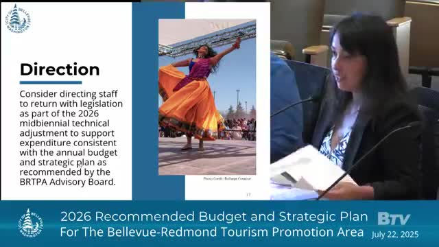 Bellevue City Council reviews tourism budget and event funding strategies