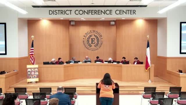 Edgewood ISD debates emergency adoption of interdistrict transfer policy after public objections