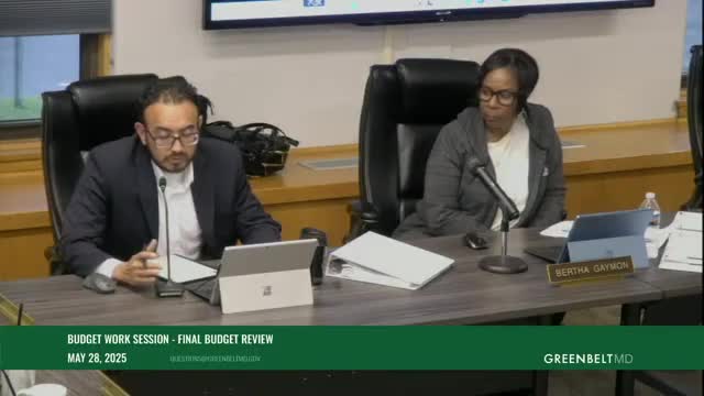 Greenbelt City Council discusses $40M budget and EV trash truck funding