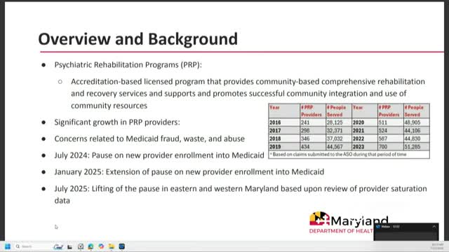 Maryland Health Department pauses new Medicaid provider enrollment amid fraud concerns