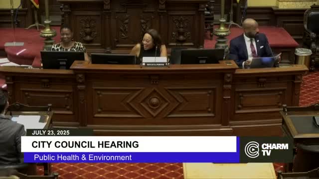 Councilwoman Felicia Porter chairs public health meeting with Tenth District committee members
