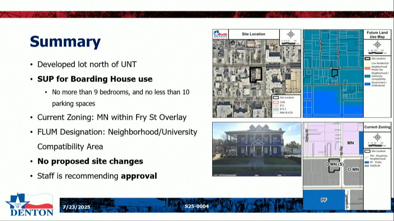 Planner Sean Jacobson outlines Southern Downtown development goals for Denton