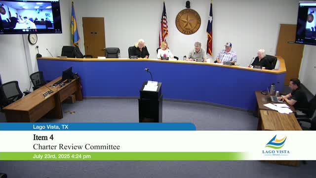 Committee Discusses Rewrite of City Charter for 2026 Ballot Placement