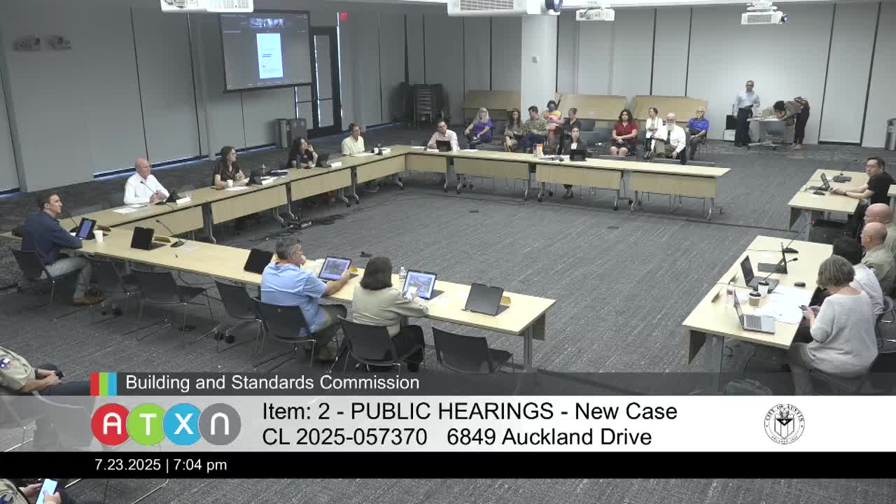 Commission Approves Repair Order for Residential Property Amid Water Damage Concerns
