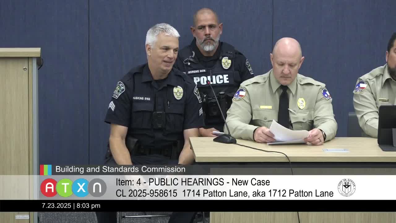 Austin Commission Urged to Address Patton Lane Apartment Safety Concerns