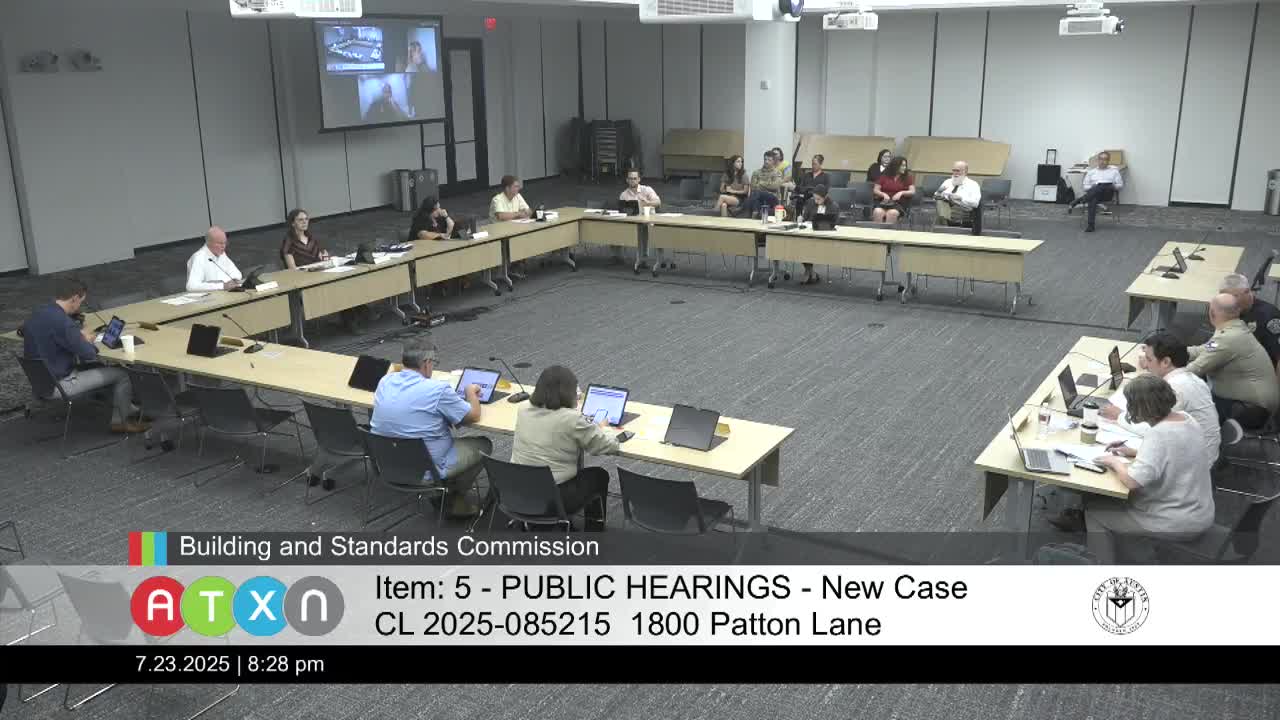 Austin Code Inspectors Present Violations for 1800 Patton Lane Multifamily Property