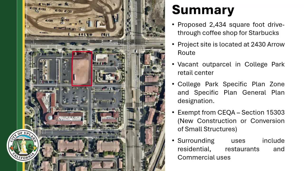 College Park Planning Commission Approves Drive-Thru Coffee Shop Development