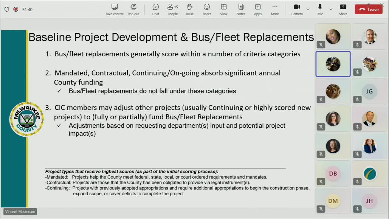 County Discusses Funding Strategies for Bus and Fleet Replacement Projects