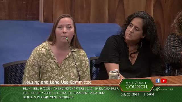 Maui County Council debates impact of short-term rental regulations on community stability