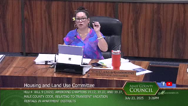 Maui Housing Leaders Discuss Bill 9's Impact on Affordability and Inventory