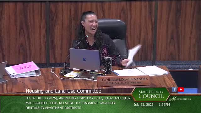 Maui Planning Director Discusses Transient Vacation Rental Regulation Changes