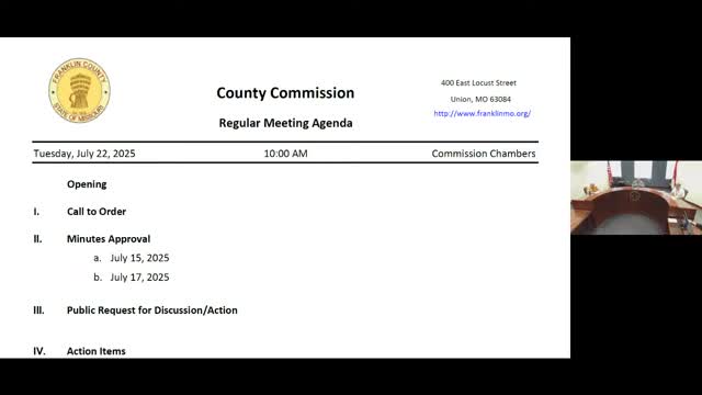 Commission accepts resignation of Harold Englert as city alternate to county transportation commission