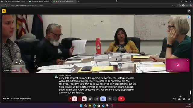 Guam EPA discusses contract delays and site management for typhoon debris