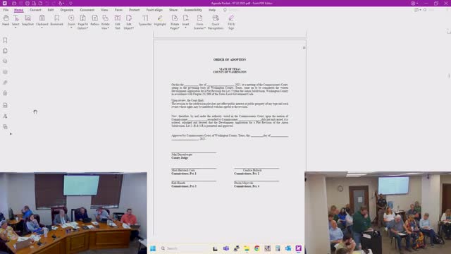 Commissioners approve Anton Subdivision lot‑line adjustment after required notices