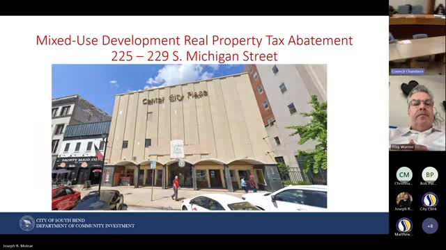 County City Council Approves Tax Abatement for South Michigan Street Redevelopment