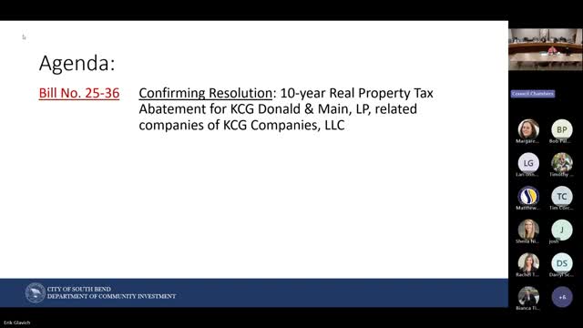 Committee confirms tax-abatement support for low-income housing project tied to federal tax-credit application