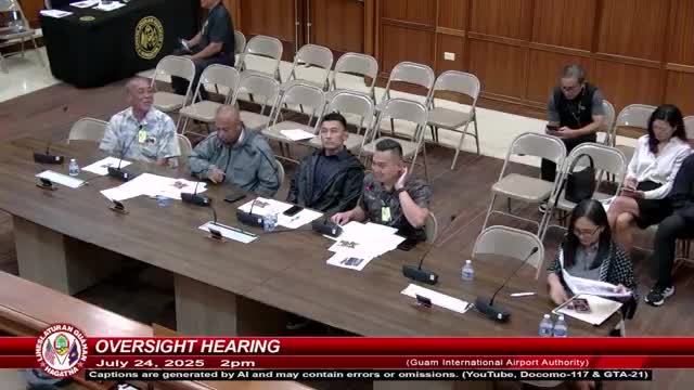 Guam airport authority details concession expirations, urges coordinated rules after Public Law 38‑21