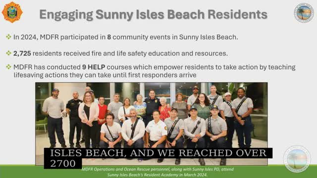 Miami Dade Fire Rescue reports successful first aid programs and collaboration with Hatzalah