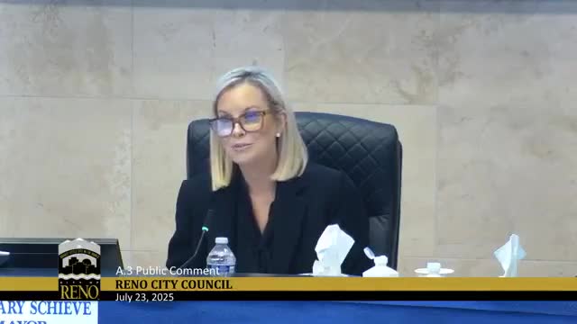 Reno Council Receives Senior Volunteer Update Amid Resident's Lease Dispute