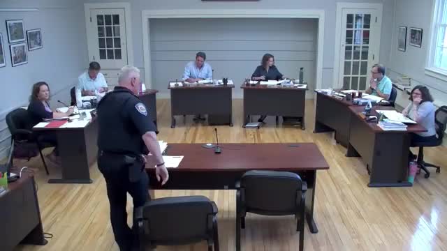 Selectmen approve memorial for officer Augustus B. Farmer killed in the line of duty in 1893