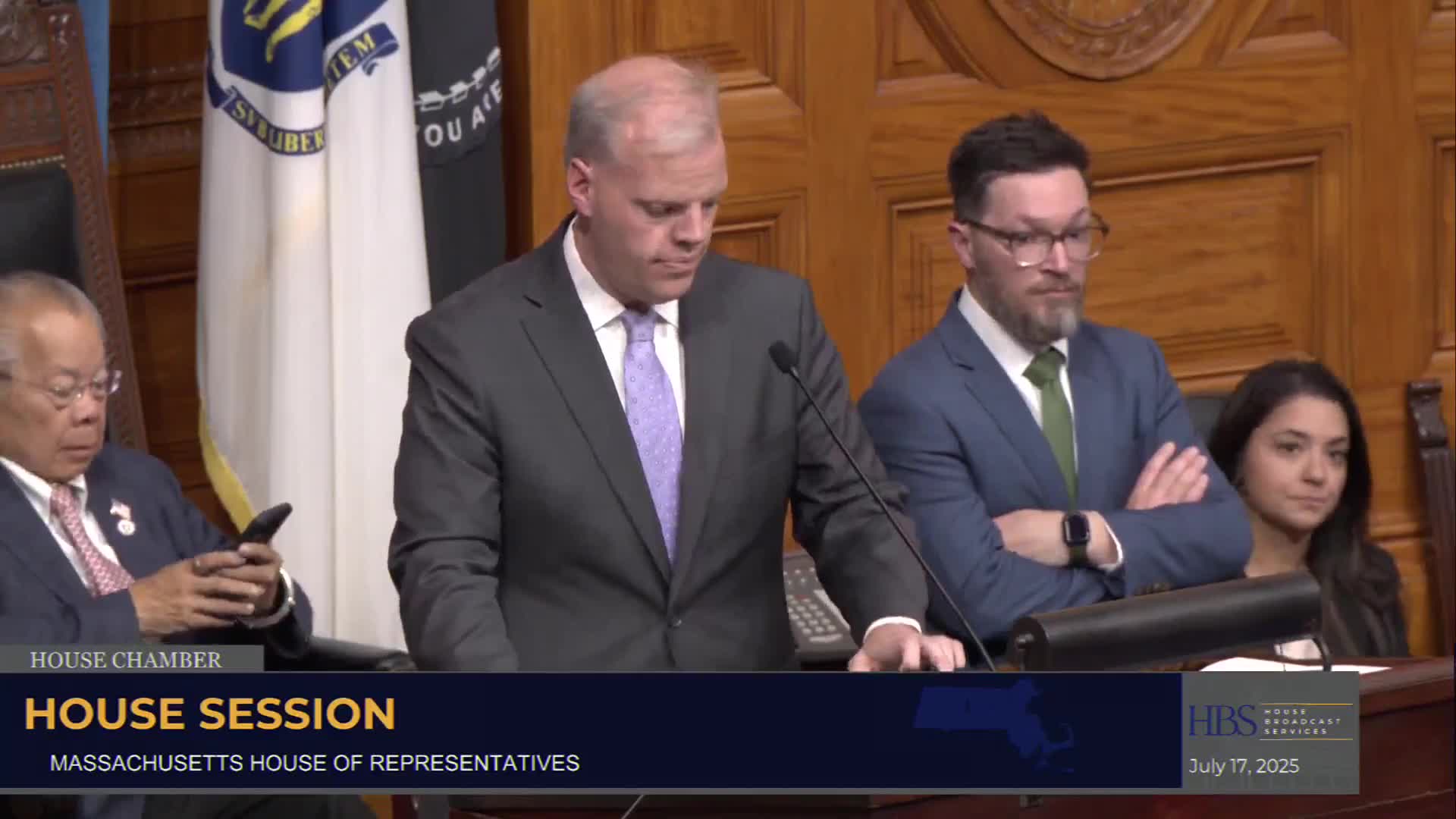 Governor’s message files House Bill 56; sections referred to three committees