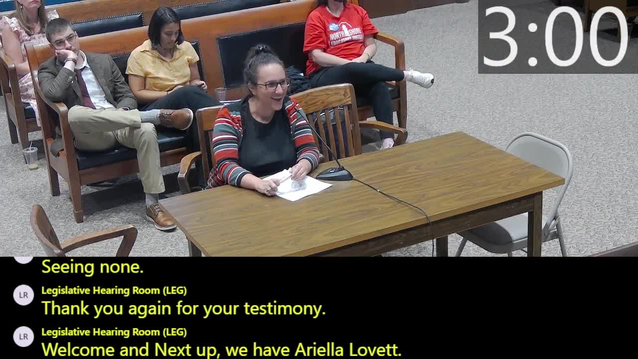 Ariella Lovett Advocates for Super Act in Massachusetts Behavioral Health Committee