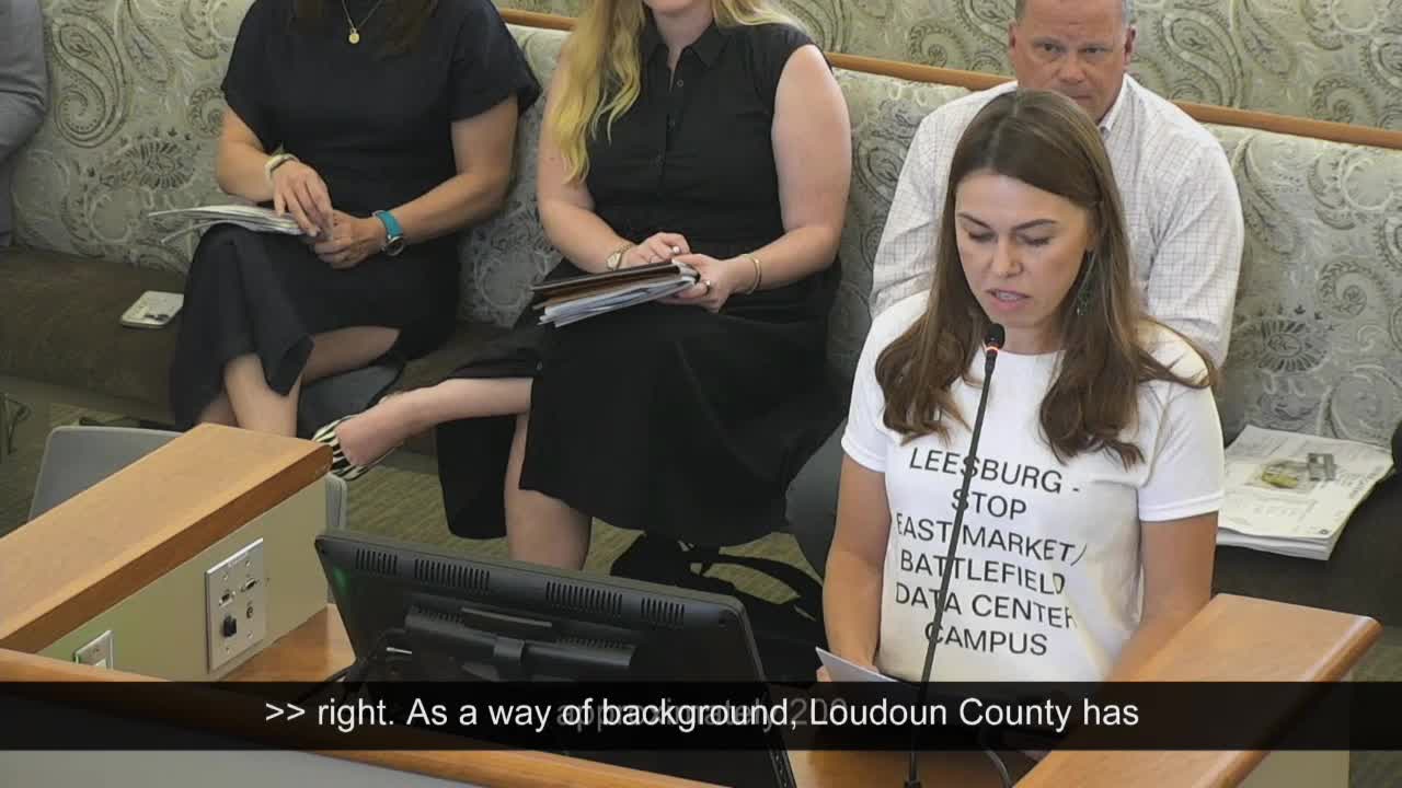 Residents Oppose Loudoun Data Centers Complaining About Noise and Traffic Safety