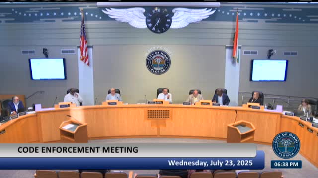 Miami City Council Reviews Property Liens for Daniel Ramirez and Clairvoyant Jacques