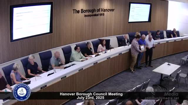 Hanover Borough Council Proclaims National Farmers Market Week for August 2025