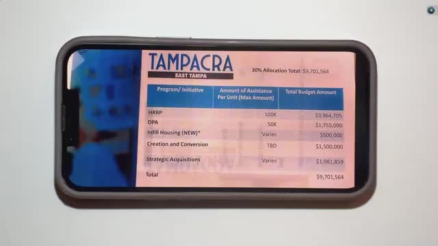 East Tampa CRA Board Approves $3.5M Funding for Affordable Housing Project