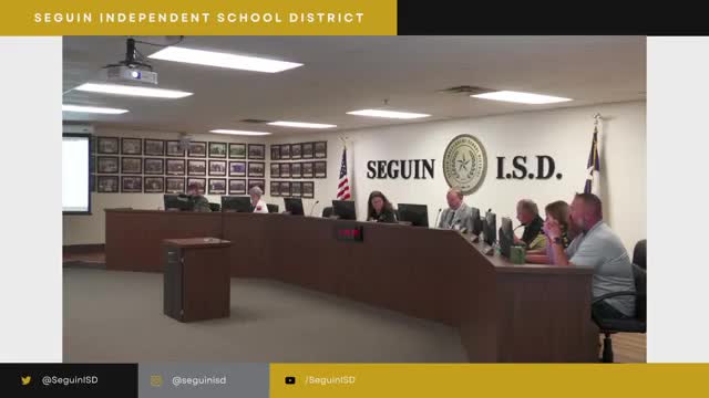 Seguin ISD Welcomes New Administrators During Board Meeting