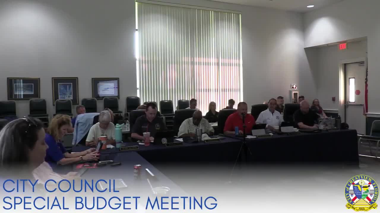 Crestview presents balanced preliminary budget and lists capital priorities; utility rate changes proposed