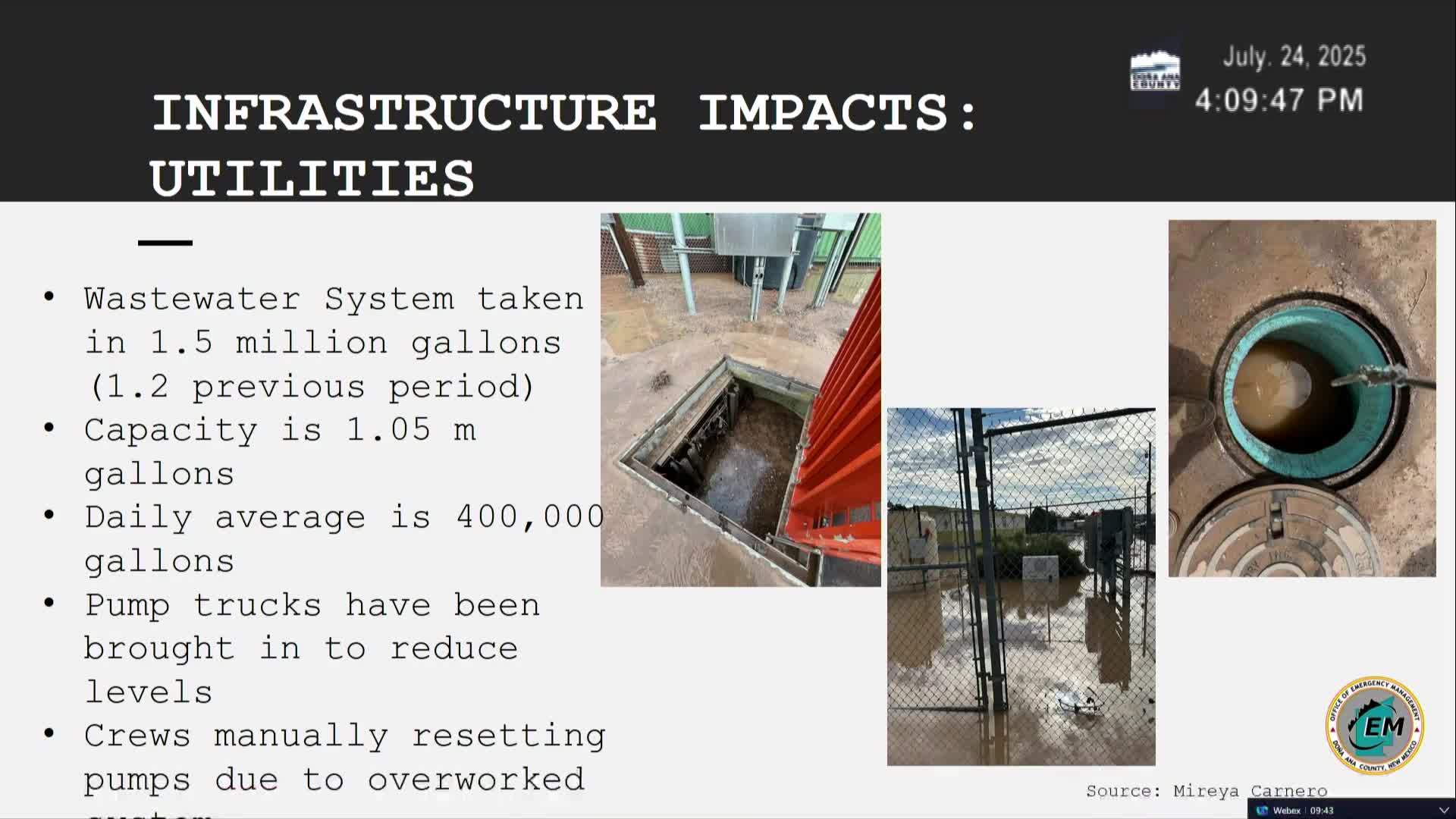 Flood Commission Reports $3M Damage to Vado Channel After Heavy Rainfall