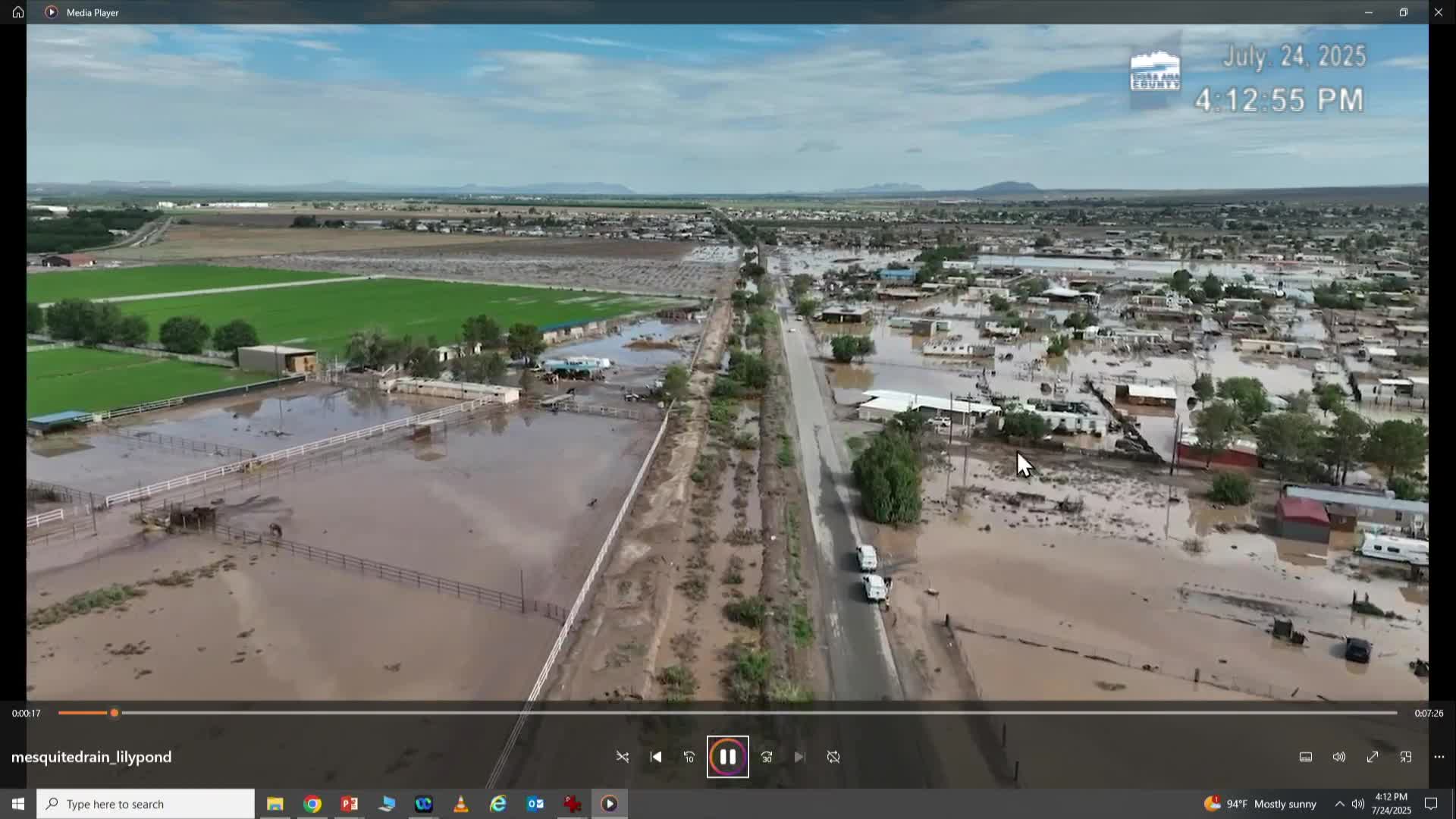 County Officials Assess Vado Area Flood Damage and Wastewater System Overwhelm