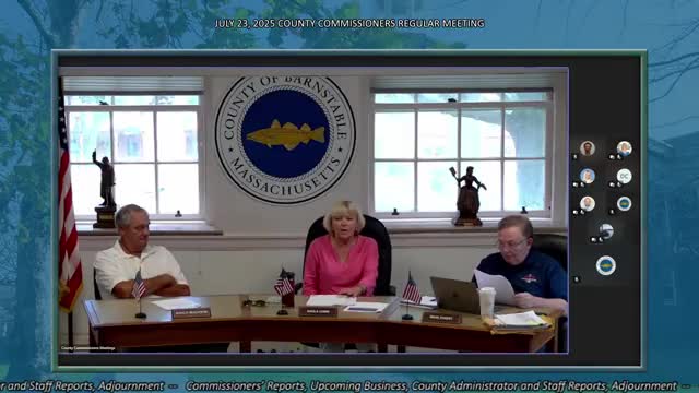 Commissioner reports GZA briefing on PFAS permeable‑reactive wall; public meeting scheduled