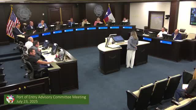 Committee recommends neon open/closed signage at primary booths; staff says under budget threshold