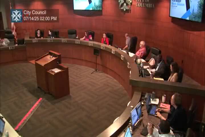 Columbia City Council holds first budget work session for fiscal year 26