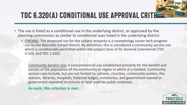 Commissioners flag need to review 'community service' and mixed-use zoning classifications