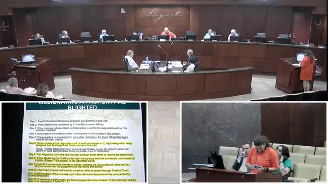 Commission discusses Senate Bill 141 and potential local adoption to extend historic rehabilitation tax freeze